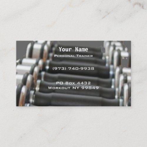 Personal Trainer Business Card Templates