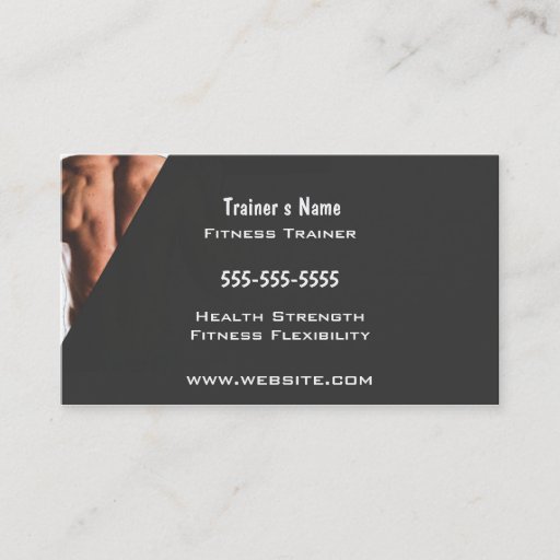 Customizable Personal Trainer Business Card Templates