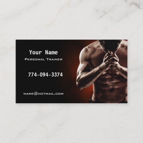 Personal Trainer Business Cards
