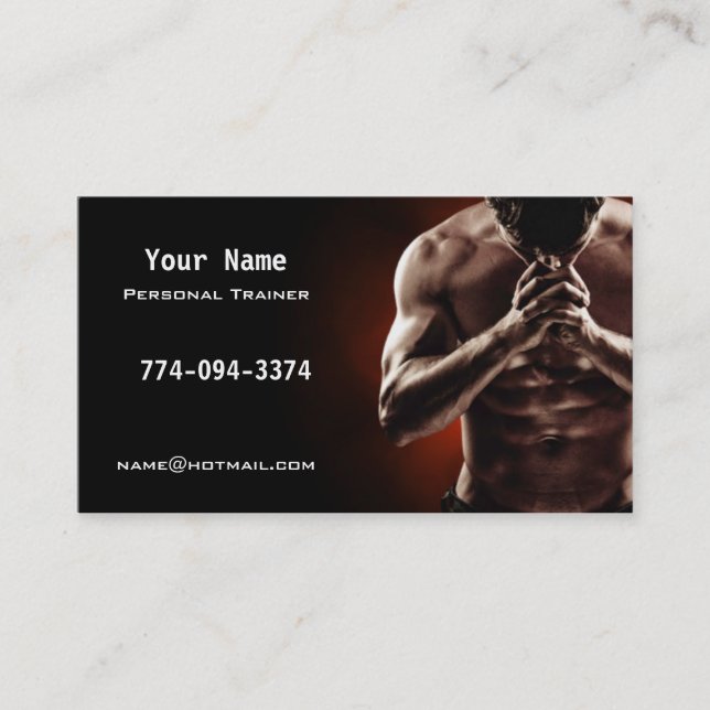 Personal Trainer Business Card (Front)
