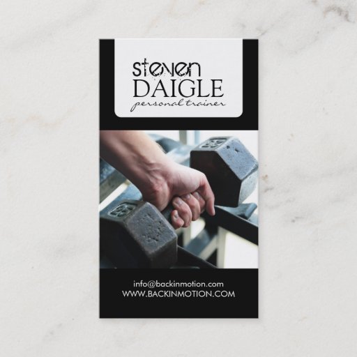Customizable Personal Trainer Business Card