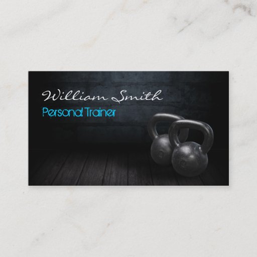 Customizable Personnel Trainer Business card