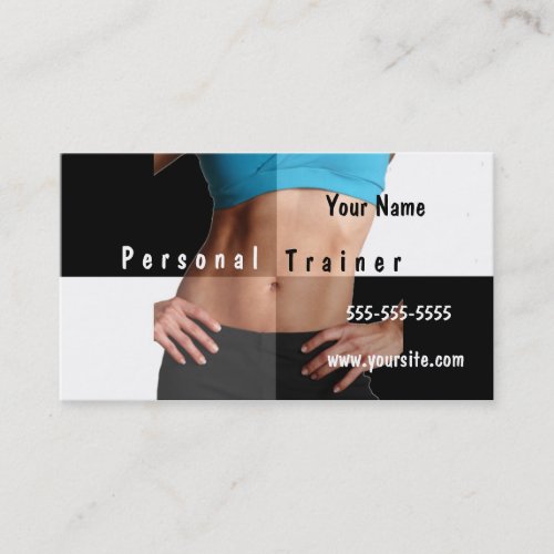 Personal Trainer Business Card Template