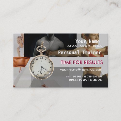Personal Trainer Business Card