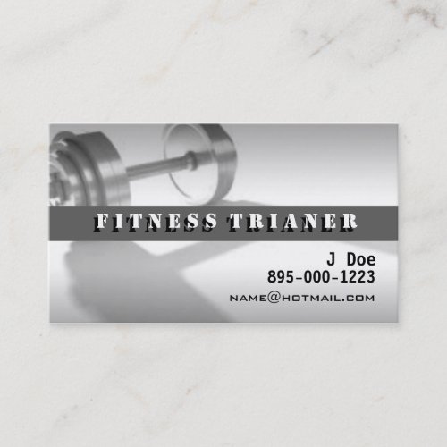 Personal Trainer Business Card Templates