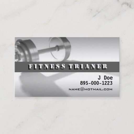 Customizable Personal Trainer Business Card Templates