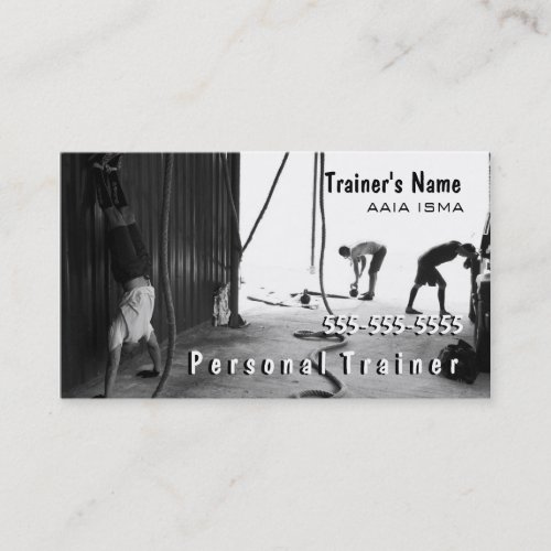 Personal Trainer Business Cards