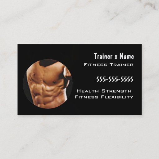 Customizable Personal Trainer Business Card Template