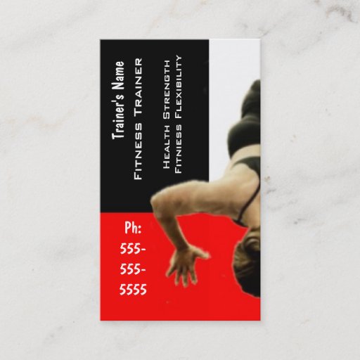 Customizable Personal Trainer Business Card Templates