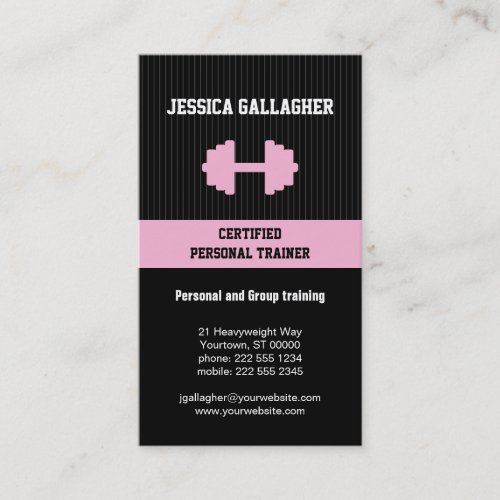 Personal Trainer Business Card