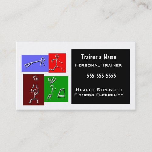 Personal Trainer Business Cards