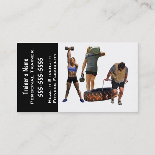 Customizable Personal Trainer Business Card Template