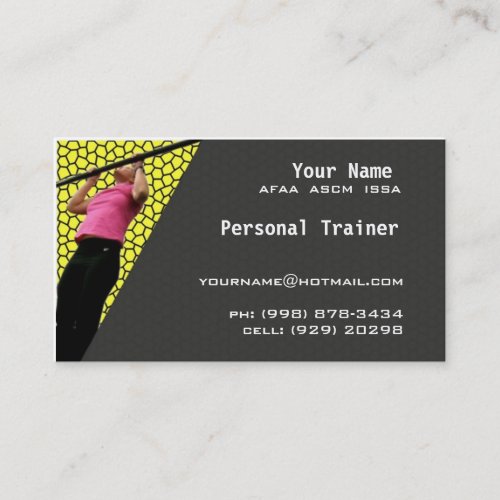 Personal Trainer Business Card Template