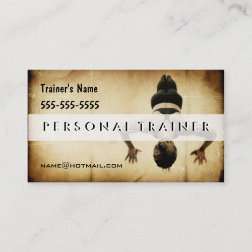 Personal Trainer Business Card Templates