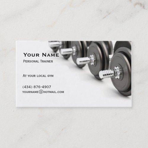 Personal Trainer Business Card Template