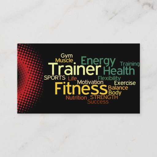 Customizable Personal Trainer Business Card