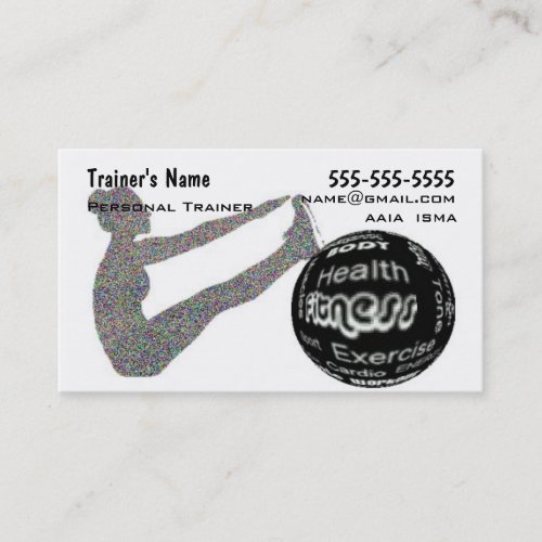Personal Trainer Business Card Template