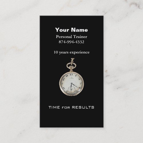 Personal Trainer Business Card