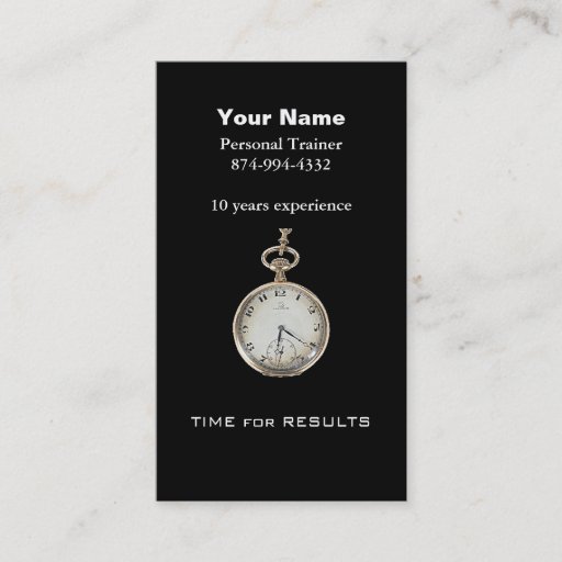 Customizable Personal Trainer Business Card