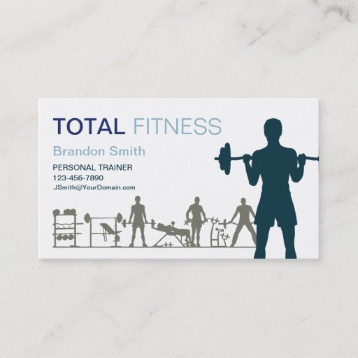 Customizable Personal Trainer Business Card