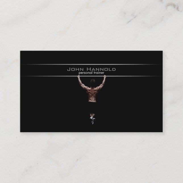 Personal Trainer business card (Front)