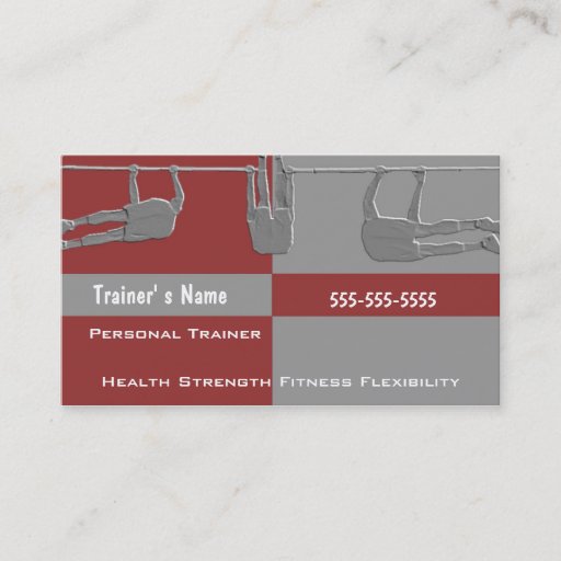 Customizable Personal Trainer Business Card Templates