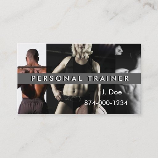 Customizable Personal Trainer Business Card