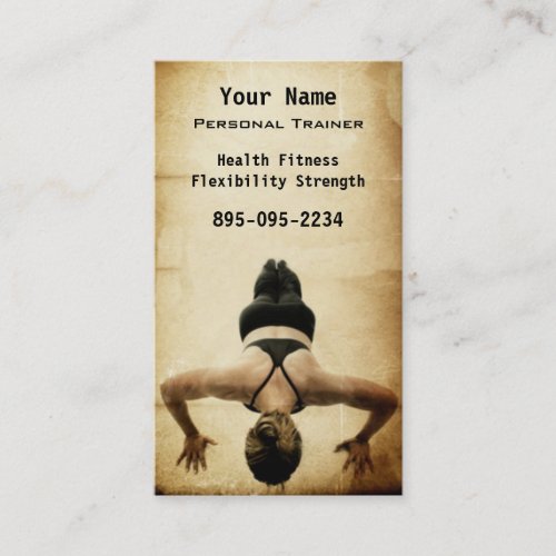 Personal Trainer Business Card Templates