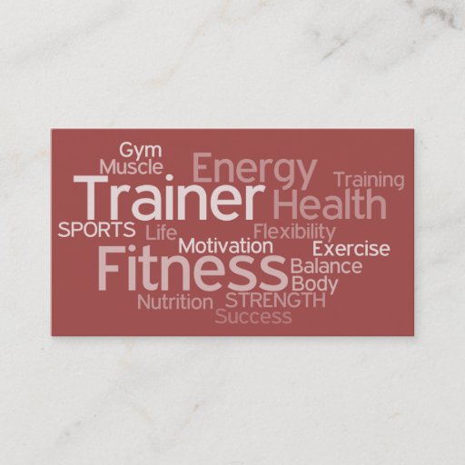 Customizable Personal Trainer Business Card