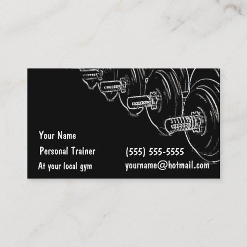 Personal Trainer Business Card