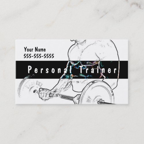 Personal Trainer Business Card Template