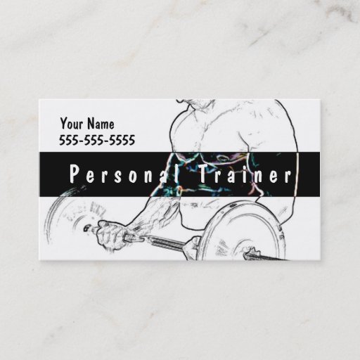 Customizable Personal Trainer Business Card Template
