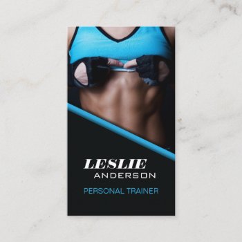 Personal Trainer Business Card by colourfuldesigns at Zazzle
