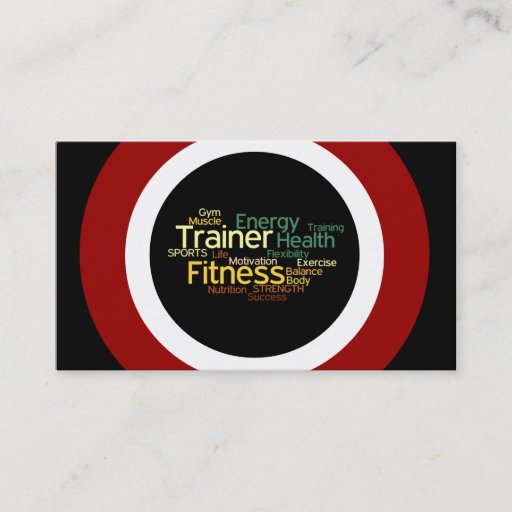 Customizable Personal Trainer Business Card