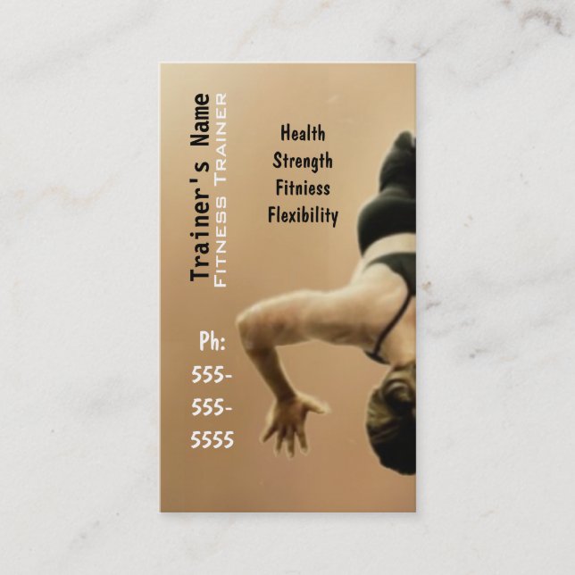 Personal Trainer Business Card (Front)