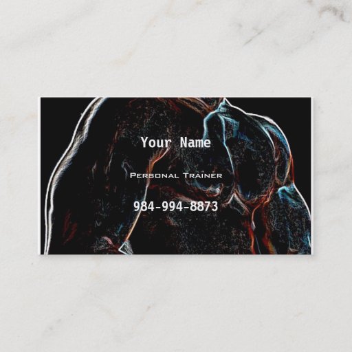 Customizable Personal Trainer Business Card Templates
