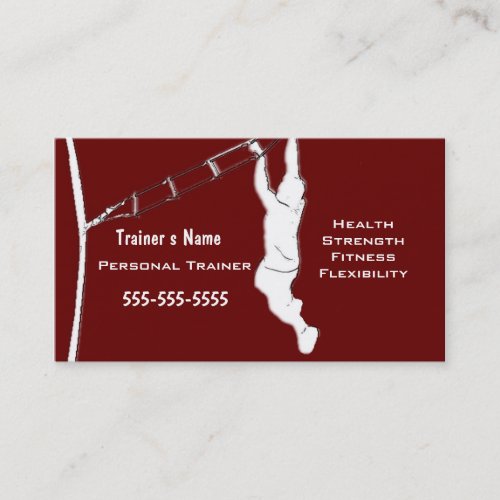 Personal Trainer Business Cards