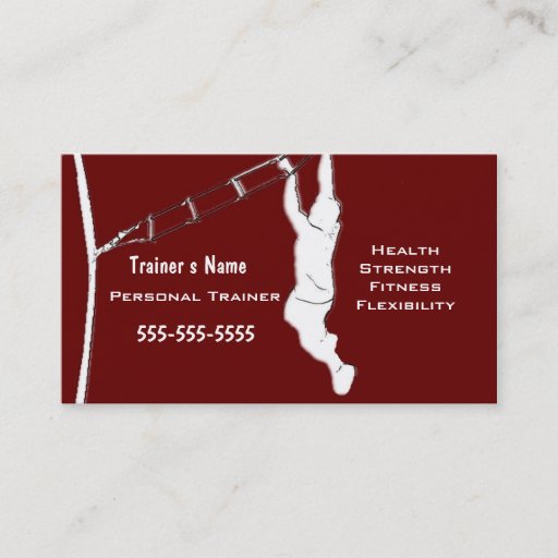 Customizable Personal Trainer Business Cards