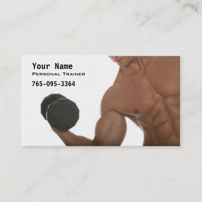 Personal Trainer Business Card (Front)