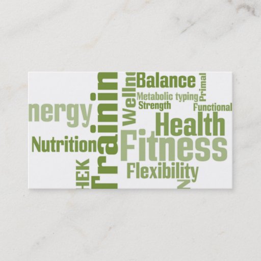 Customizable Personal Trainer Business Card