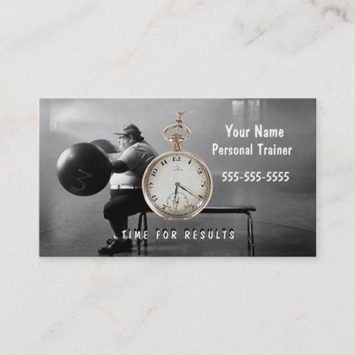Customizable Personal Trainer Business Card Templates