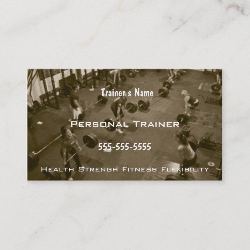 Personal Trainer Business Card Templates