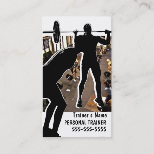 Personal Trainer Business Card Template