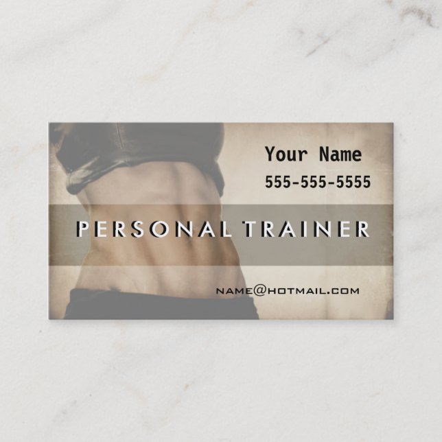 Personal Trainer Business Card (Front)