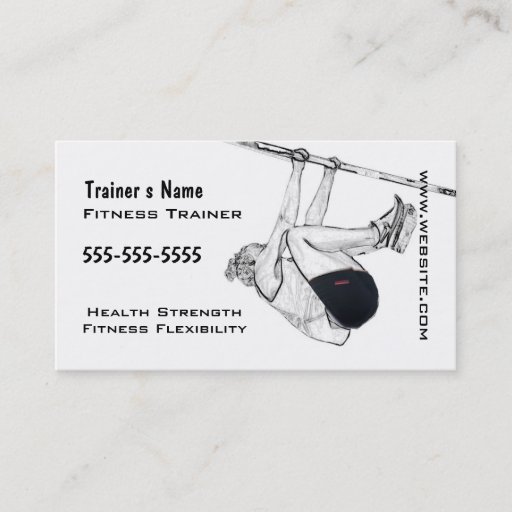 Customizable Personal Trainer Business Card Template