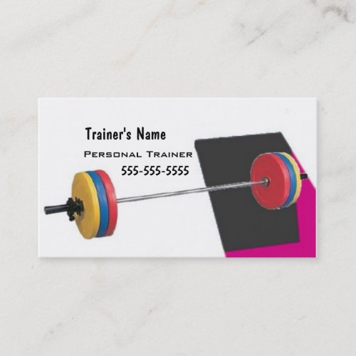 Personal Trainer Business Card