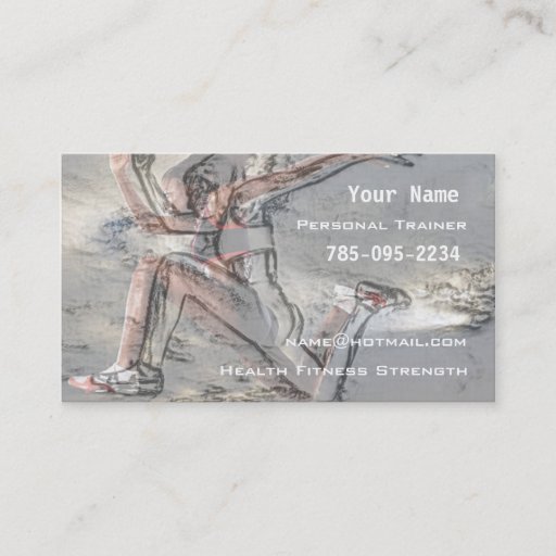 Customizable Personal Trainer Business Card
