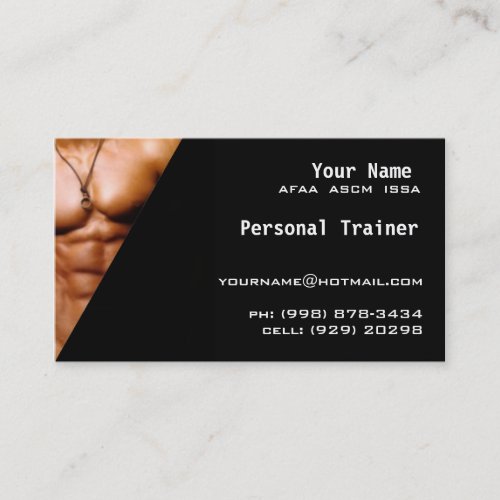 Personal Trainer Business Card Templates