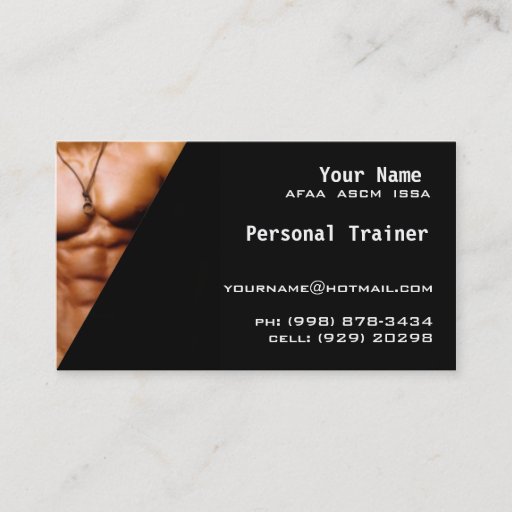 Customizable Personal Trainer Business Card Templates