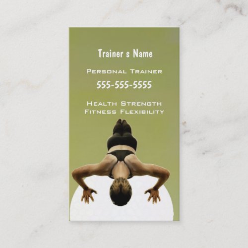 Personal Trainer Business Cards